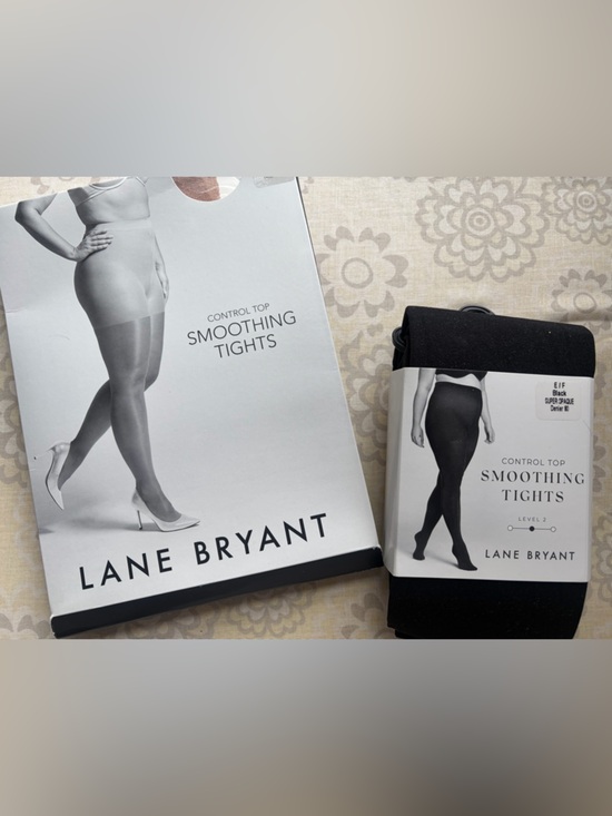 Lane Bryant Other - Lane Bryant Women’s Control-Top Smoothing Tights — Black/Nude
